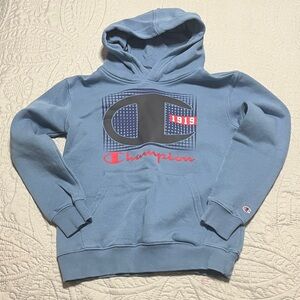 Champion Kids Light Blue Graphic Hoodie